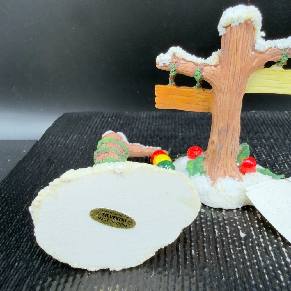 Charming Tails Dean Griff Silvestri Street Light Sign Accesso Winter Set New Box